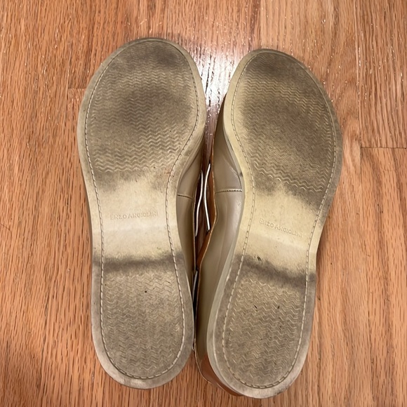 Enzo Angiolini Gold and Camel Ballet Flats - Picture 5 of 9